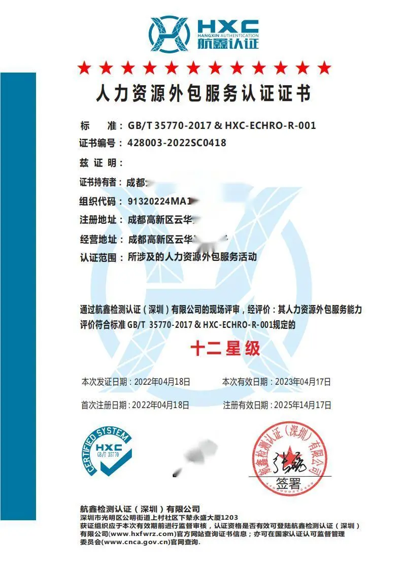 如何办理GB/T33530-2017人力资源服务外包认证证书（一份清晰的流程指南）